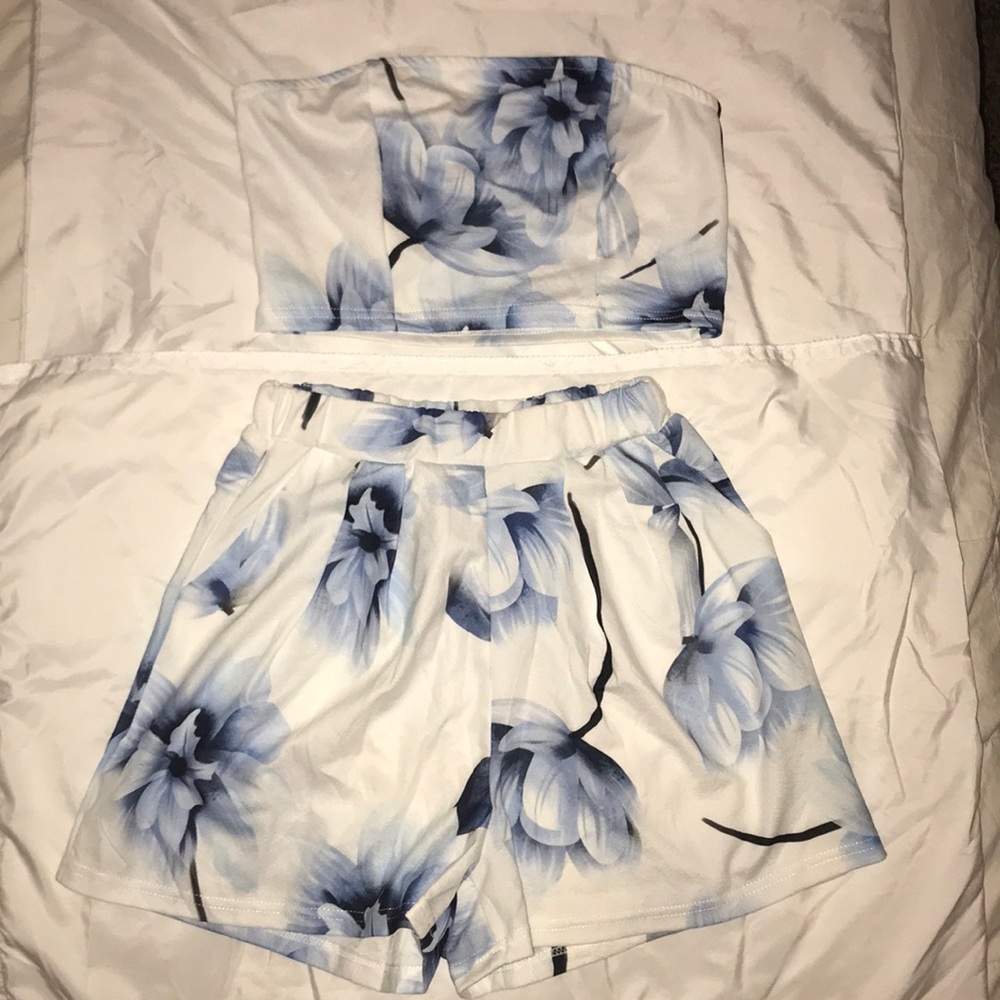 Floral print two piece